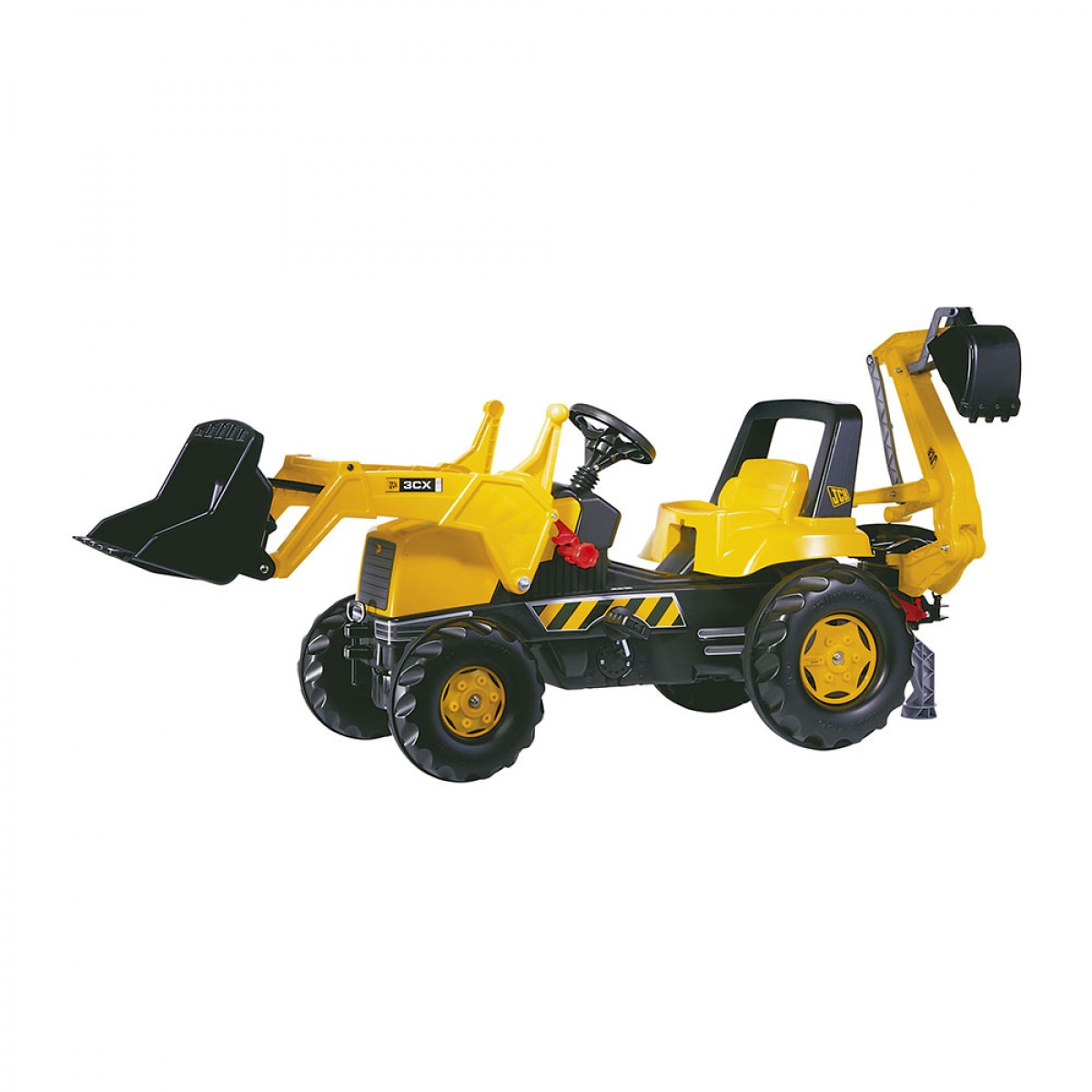 Rolly Junior JCB ped�los markol�s traktor exkav�torral s�rga sz�nben